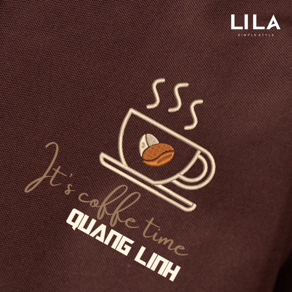 Áo POLO nam COFFEE IN TÊN theo yêu cầu basic đẹp vải cá sấu COTTON giữ form bền bỉ, chống nhăn, thời trang nam cao cấp