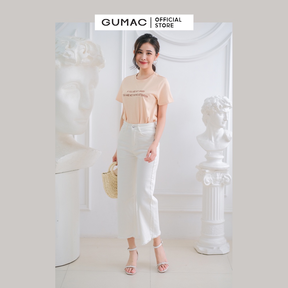 Quần jeans lai rua thời trang GUMAC QJC03020