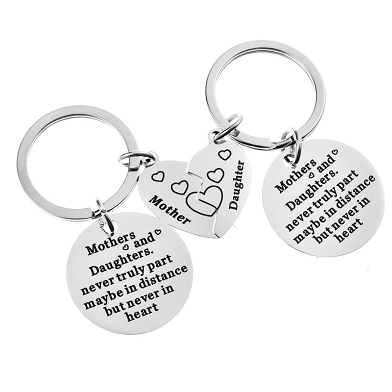 Mojito Móc Khóa Thép Không Gỉ Hình Cây Đời Của Mẹ Và Con Gái Phong Cách Âu Mỹ