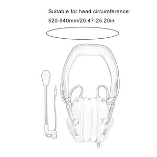 【Flash.】HD-08 Head-mounted Non-noise Reduction Fifth Generation Chip Tactical Headset