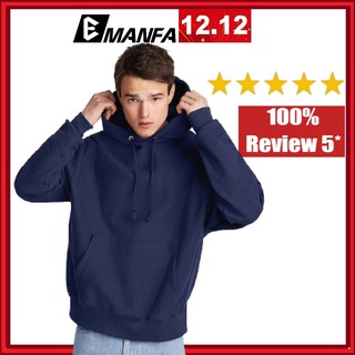 Áo Hoodie Nam Vải Nỉ Cotton Đẹp Chất Dài Tay Form Rộng Hàn Quốc 1 Màu Xanh Dương Trơn Đủ Màu Đủ Size M L XL 2XL