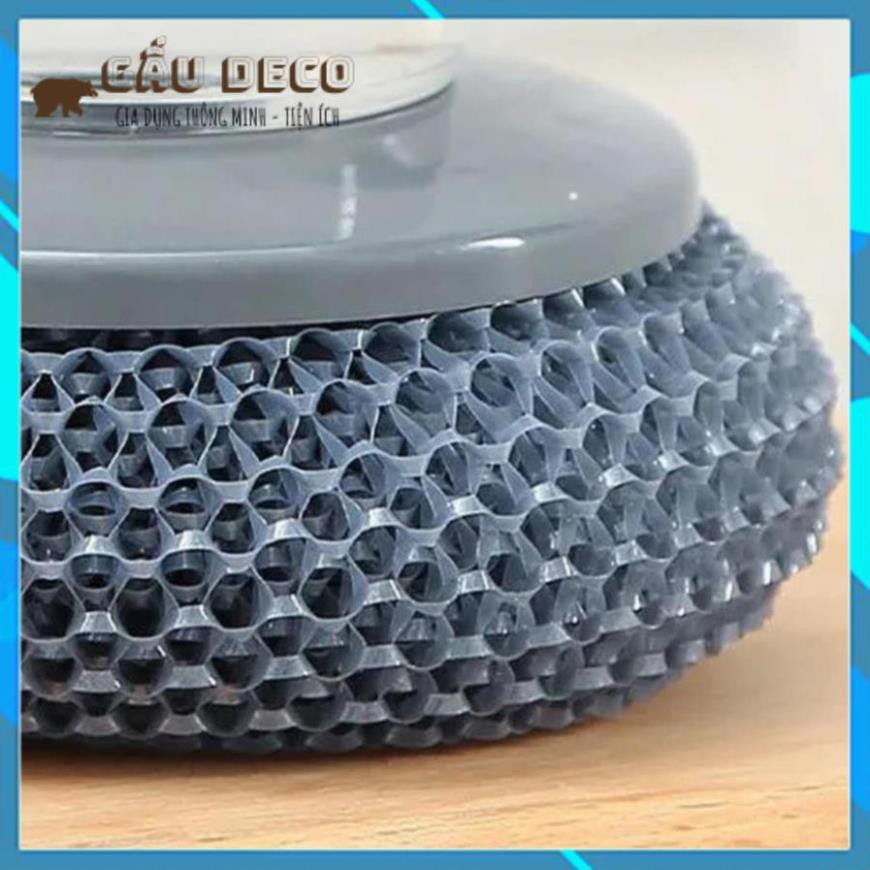 Cọ xoong nồi có bình đựng xà phòng tiện lợi an toàn cho da tay