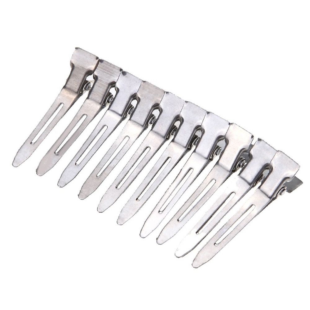 (Hàng Mới Về) Set 50 Kẹp Tóc Mỏ Vịt Nhiều Màu Sắc Siêu Mỏng Bằng Kim Loại Tiện Dụng