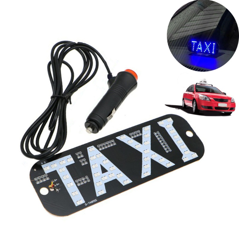 Đèn LED tín hiệu Taxi Uber 12V có cáp sạc tiện dụng