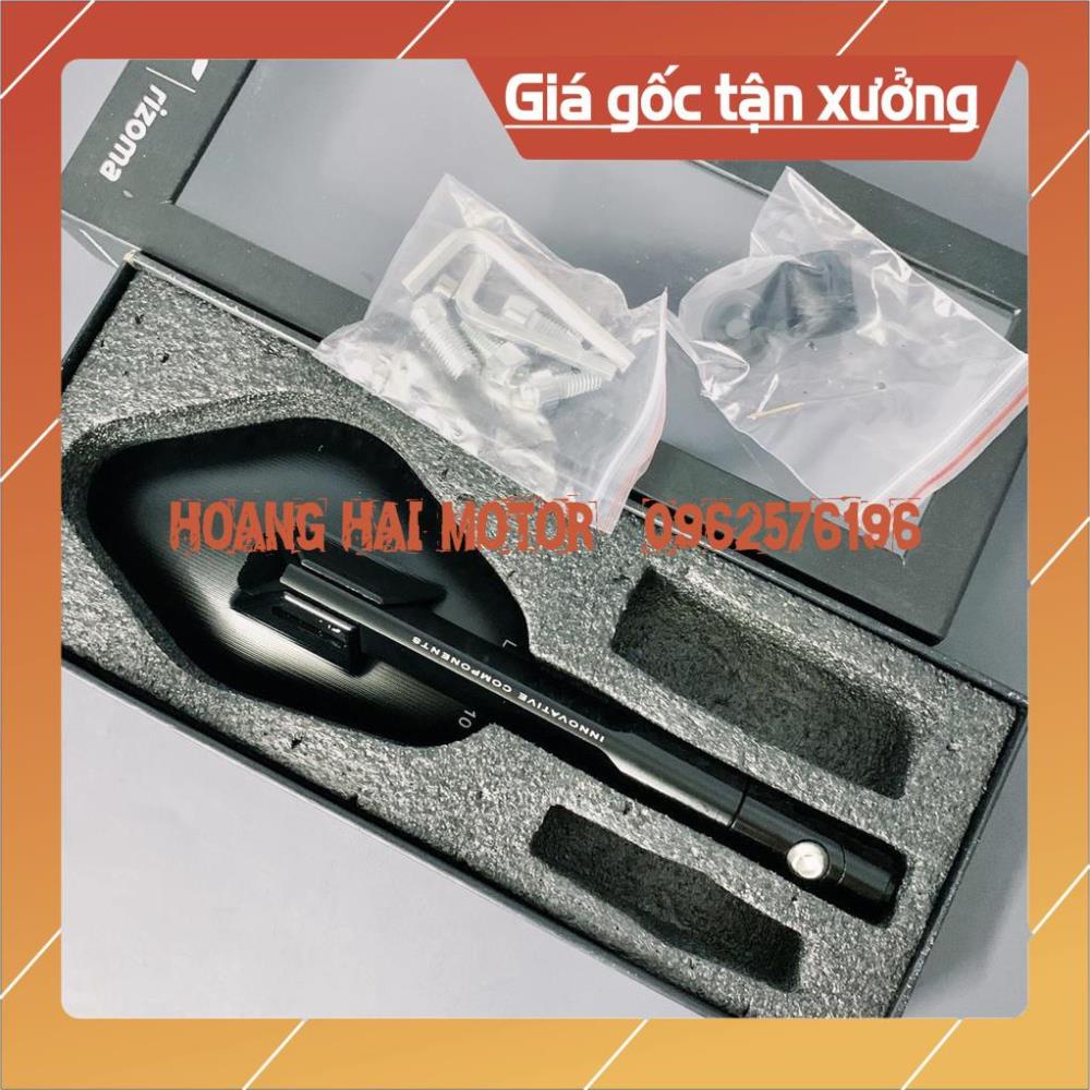 kinh/ gương chiếu hậu kiểu RIZOMA Elisse - Thân nhôm CNC nguyên khối, chân 10 li, hàng sịn full hộp - gắn mọi loại xe