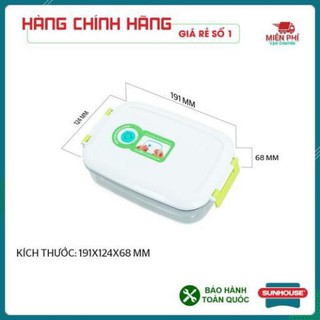 Hộp bảo quản thực phẩm thông minh sunhouse biozone 900ml dài kb-sm900s