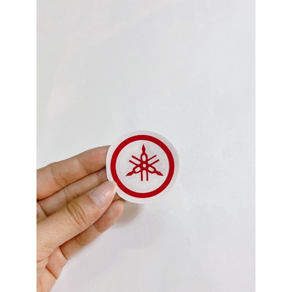 Tem logo biểu tượng Yamaha phản quang 4.1cm, dán trang trí xe máy cao cấp
