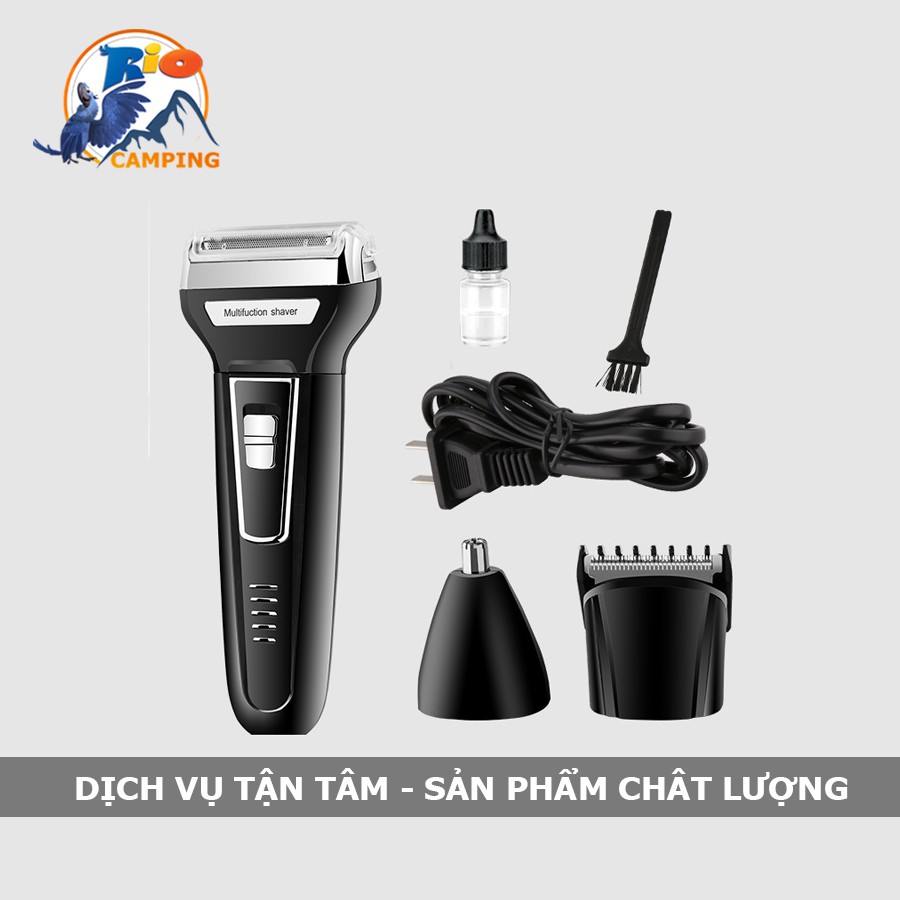 Máy cạo râu đa năng 3 in 1 Kemei KM - 6558 hàng chính hãng