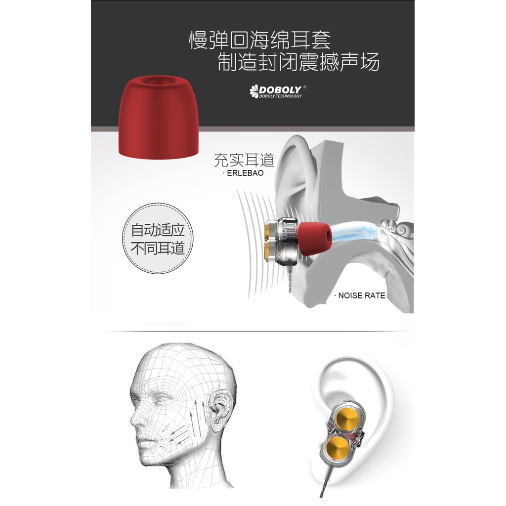 Earphones Headphones Into The Ear Double-Time Computer Mobile Phone Apple Android Huawei Glory Oppo Millet Vivo Universa