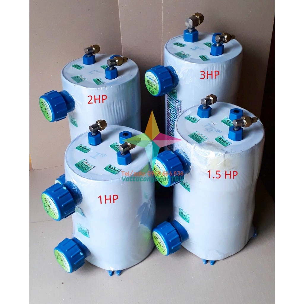 Bầu làm lạnh nước bể nuôi cá bằng Gas loai 1HP-1.5HP-2HP-3HP