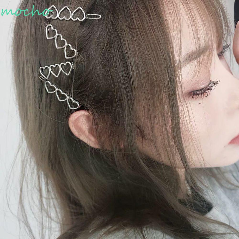 Kẹp tóc hợp kim hình trái tim rỗng đáng yêu phong cách Hàn Quốc cho nữ