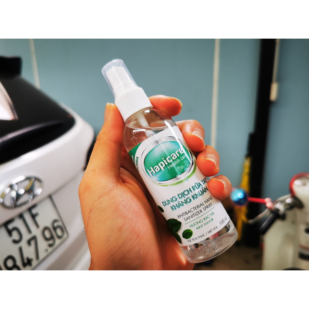 Chai Xịt Sát khuẩn ,Dung Dịch Khử Khuẩn Hapicare 100ml