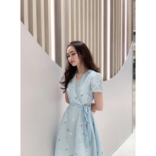 ĐẦM HOA XANH CỔ V