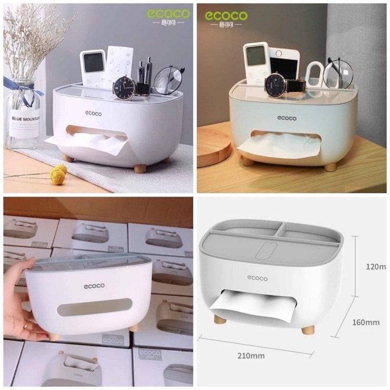 Hộp giấy để bàn Ecco- Kanta store