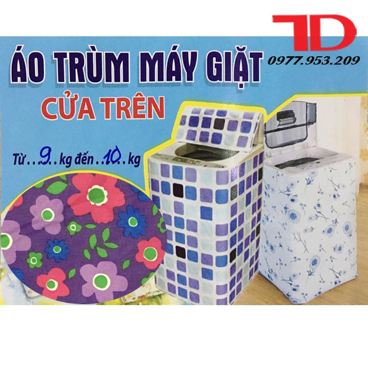 Aó Trùm Máy Giặt Cửa Trên 9Kg Đến 10Kg