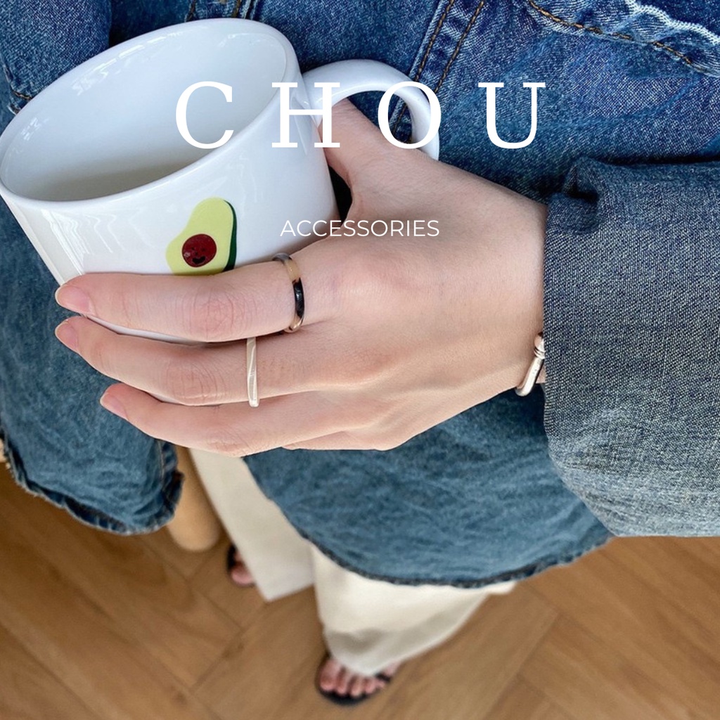 Nhẫn Nhưa Nhiều Màu Sắc Phong Cách Hàn Quốc | CHOU ACCESSORIES |