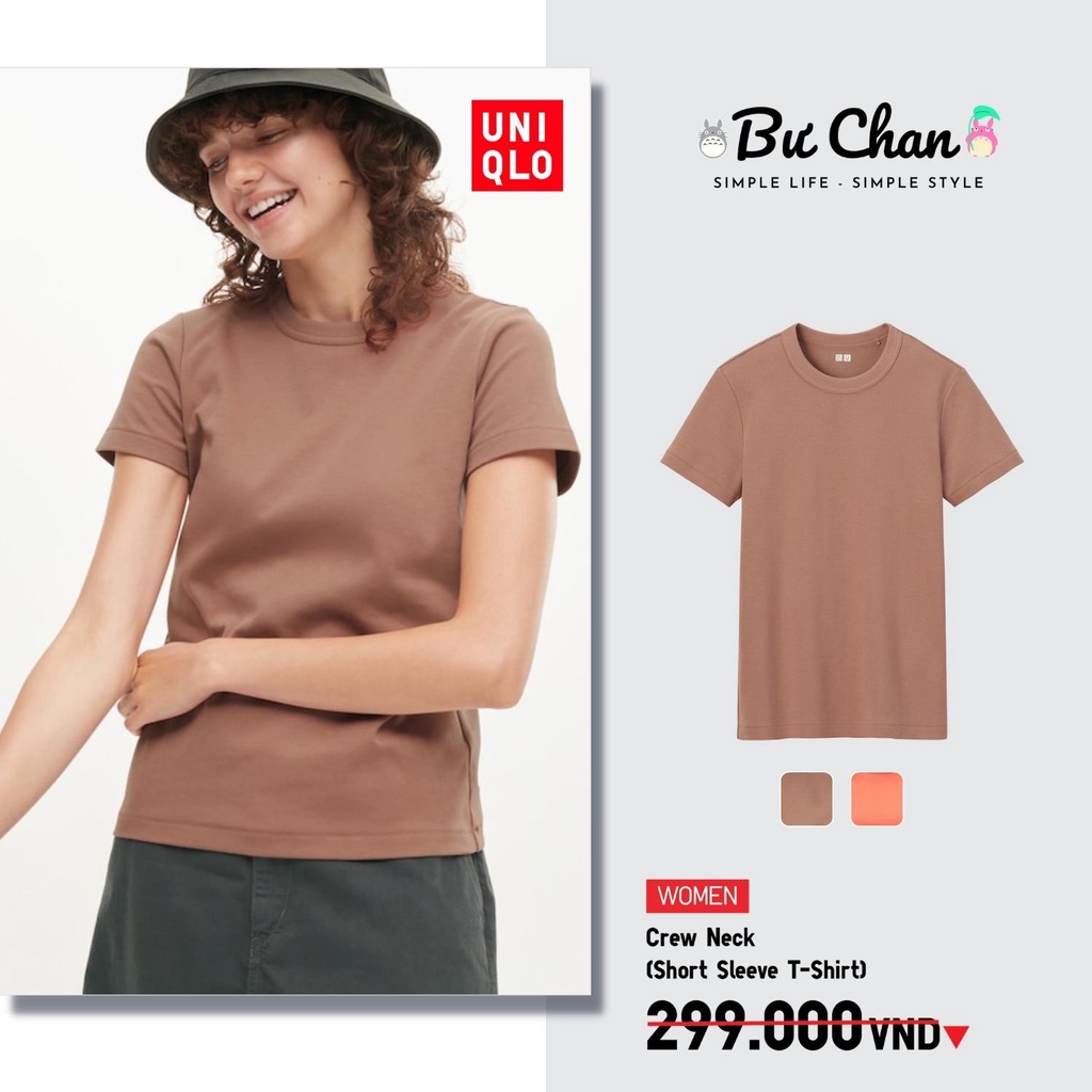 Áo Thun UNIQLO U Cổ Tròn Ngắn Tay - UNIQLO Nhật - 444517