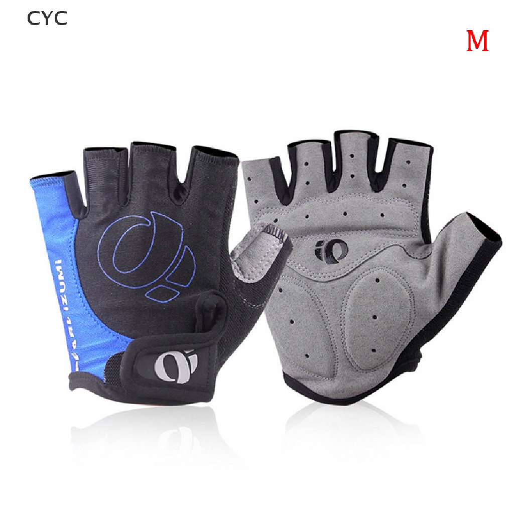 CYC 1Pair Half Finger Cycling Gloves Anti-Slip Anti-sweat Gel Bicycle Riding Gloves CY