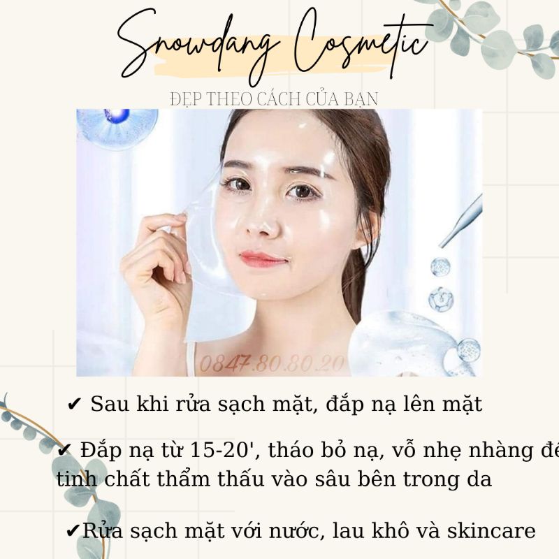 Mặt nạ thủy tinh trong suốt collagen Bioaqua