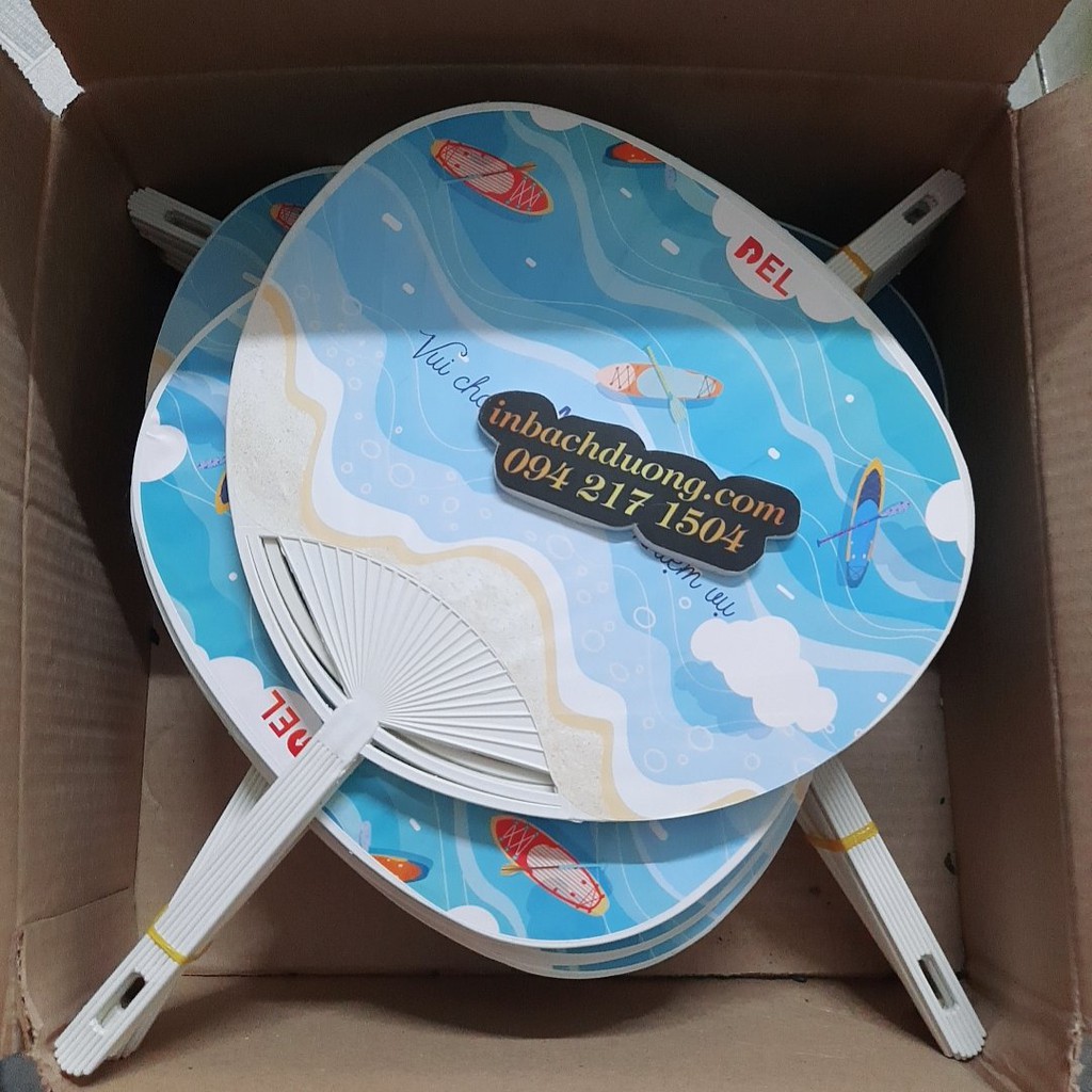 Nhận in quạt nhựa theo yêu cầu In Bạch Dương