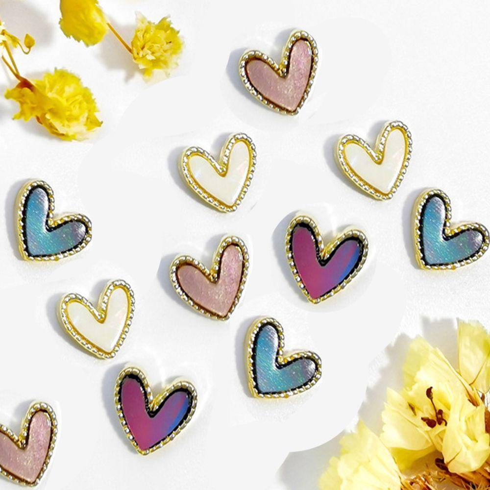 Móng Tay Giả|Phụ Kiện Trang Trí Móng Nghệ Thuật Tạo Hiệu Ứng 3D Hình Trái Tim DIY