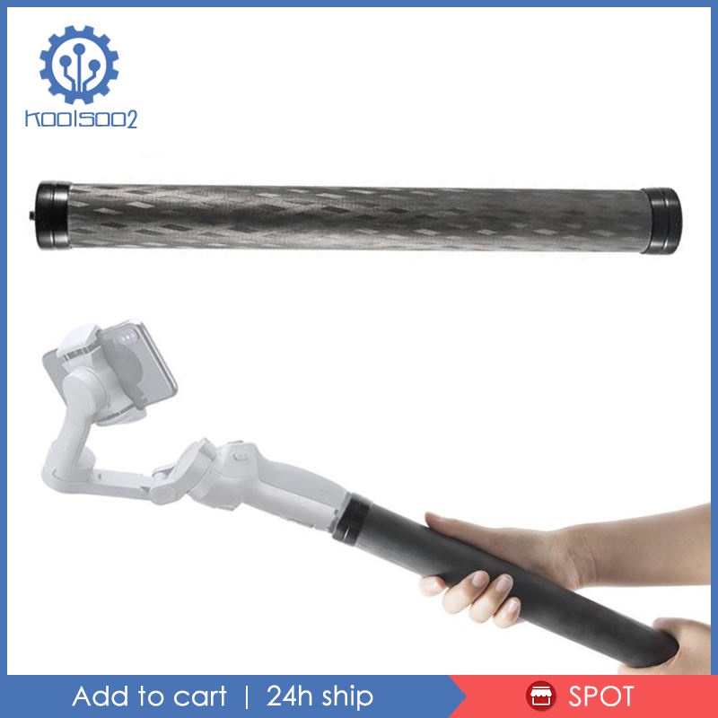 14.2&quot; Carbon Pole Extension Rod Monopod 1/4'' Thread for DJI RS2 RSC2 Ronin