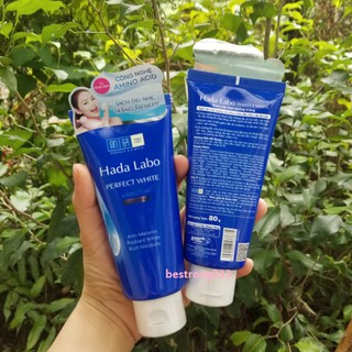 Sửa rửa mặt dưỡng trắng Hada Labo Perfect White Cleanser 80g