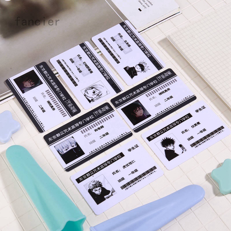 Thẻ ID PVC hoạ tiết hình nhân vật phim Jujutsu Kaisen xinh xắn