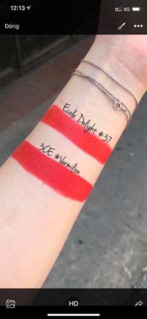 Son thỏi lì 𝐄𝐜𝐨𝐥𝐞 𝐃𝐞𝐥𝐢𝐠𝐡𝐭 𝐋𝐢𝐩𝐬𝐭𝐢𝐜𝐤 kèm hộp và túi