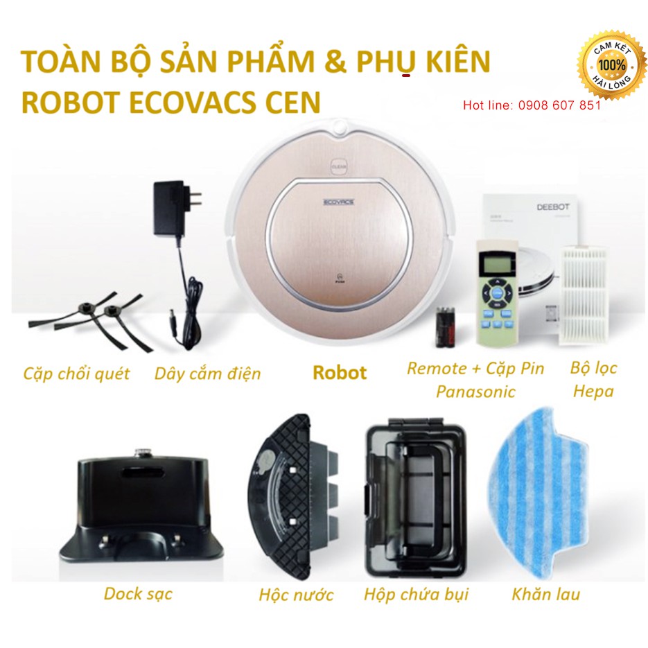 ECOVACS _ Bộ 5 Cái Lọc Hepa Dành Cho Cen 540, 546, Mirror S