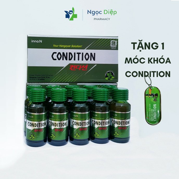 Hộp 10 chai Nước giải rượu Mát Gan Condition nhập khẩu chính hãng