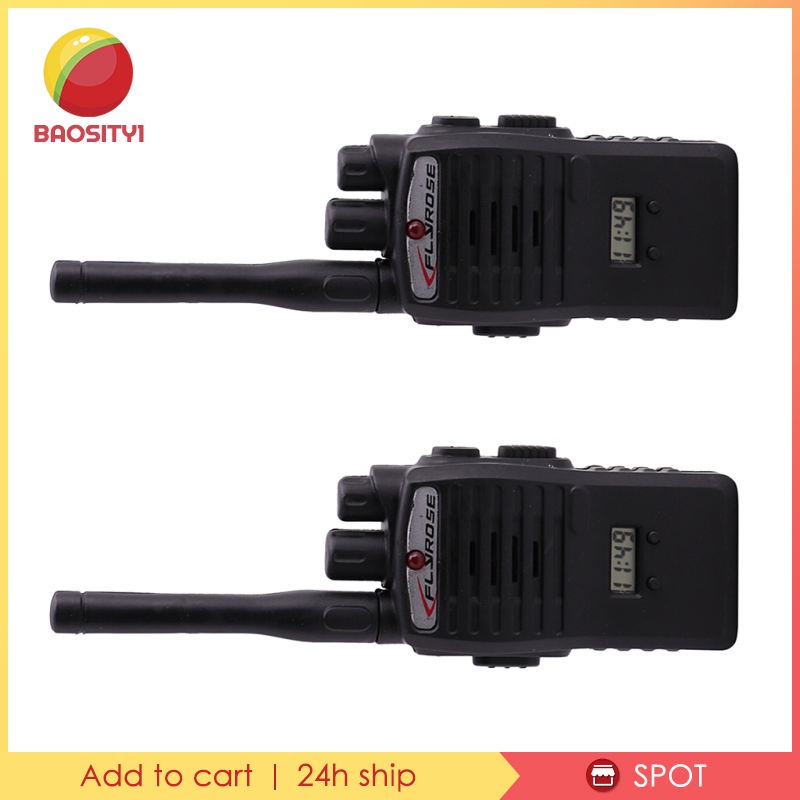 Set 2 bộ đàm đồ chơi cầm tay màu đen vui nhộn cho trẻ em