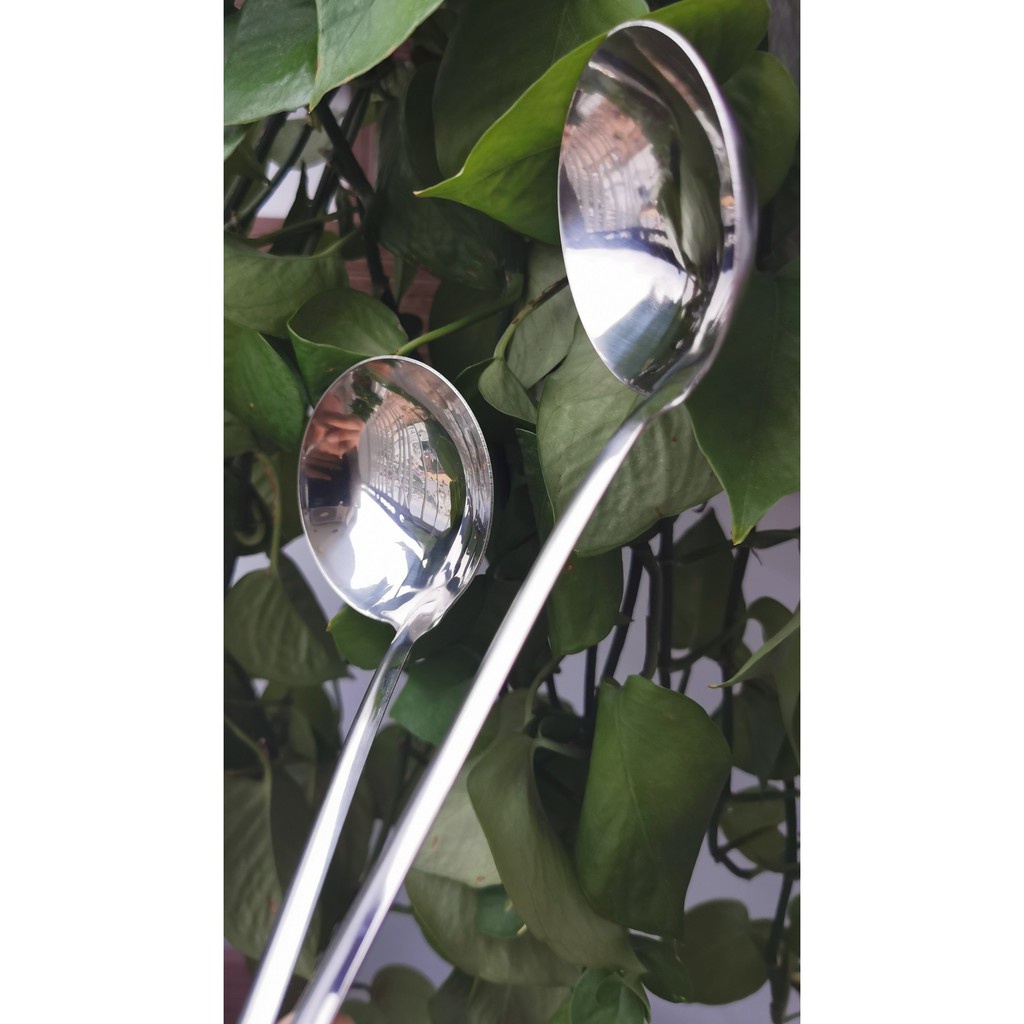 Muôi múc trân châu Inox Muôi thủng vợt topping Muỗng vớt đồ lẩu Muôi thủng múc thạch nấu chè