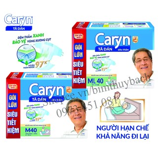 Tã Dán Người Lớn Caryn size M40,ML40