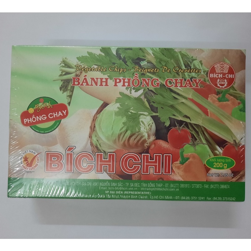 Bánh phồng tôm, phồng chay 200g Bích Chi