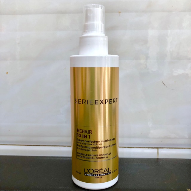 Xịt dưỡng tóc khô hư tổn L'Oreal Professionnel Serie Expert Repair 10 in 1 Perfecting Multi-Purpose Spray (190ml)