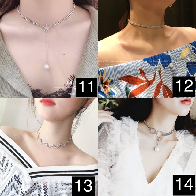 [RẺ VÔ ĐỊCH] Choker đá cao cấp sang chảnh bao giá toàn quốc