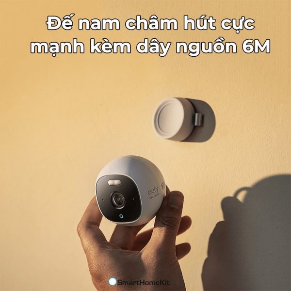 Camera ngoài trời eufy Outdoor Cam E220 - Đàm thoại 2 chiều, chống bụi, chống nước, tích hợp đèn Spotlight