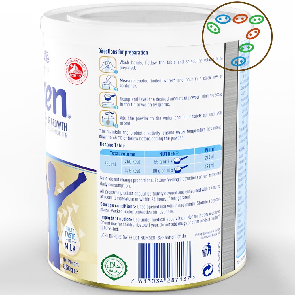[Mới] Sữa bột Nutren Junior 850G dành cho trẻ suy dinh dưỡng