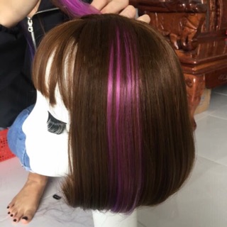 Tóc giả vic line hồng cực xinh
