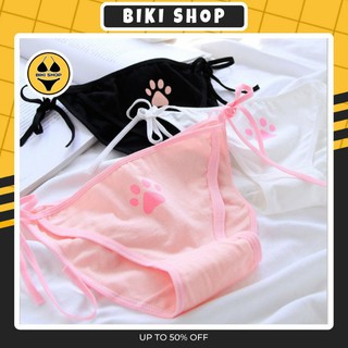 Quần chíp nữ dây cột chân mèo dễ thương Biki