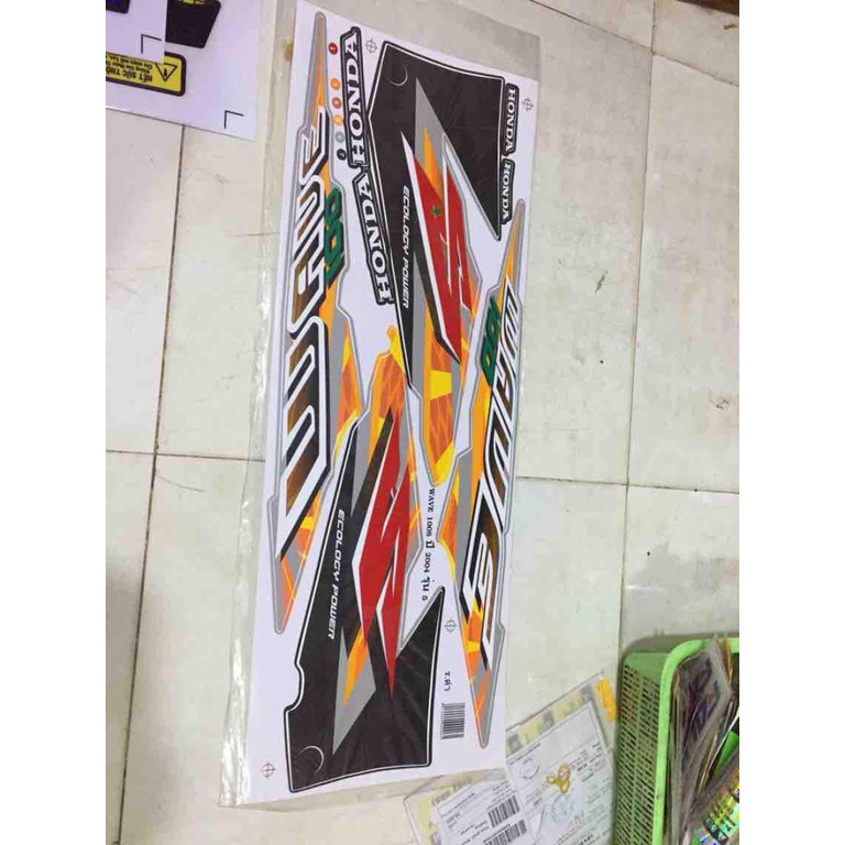 Tem rời wave S thái mẫu 02 -- SHIN DECAL 2