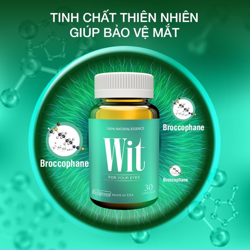 [CHÍNH HÃNG] Viên uống bổ mắt wit -Viên sáng mắt ,dưỡng mắt, giảm khô mắt- có tem tích điểm đổi quà
