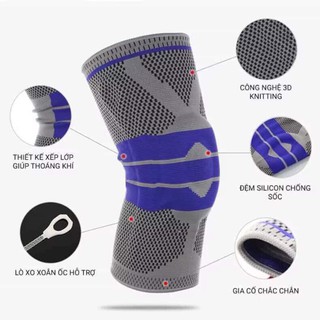 Bó gối, đai bảo vệ khớp gối có đệm silicon