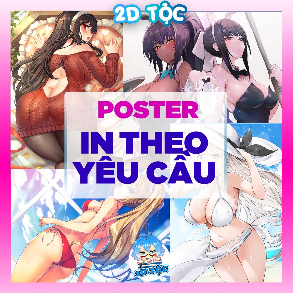 Tranh Poster Đặt In theo yêu cầu – Tranh treo tường dán tường Anime Manga Light Novel by 2D Tộc Shop Kích thước A3 A4