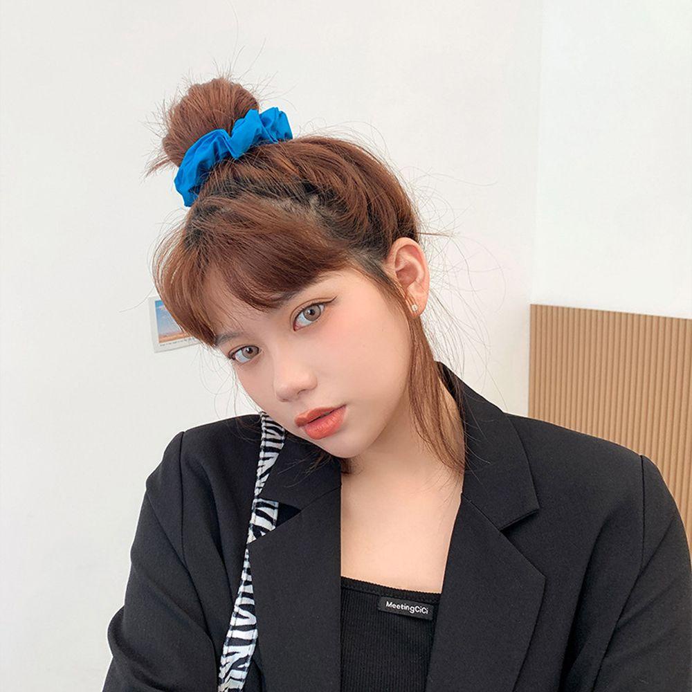 Dây Buộc Tóc Màu Kẹo Ngọt Phong Cách Hàn Quốc Thanh Lịch Cho Nữ Giá Đỡ