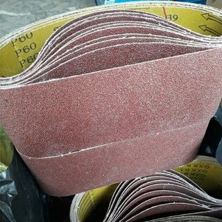 Giấy nhám xe tăng K51 ( Lốc = 10 Cái ) 100mm X 600mm - Nhám vải cứng mài chà gỗ