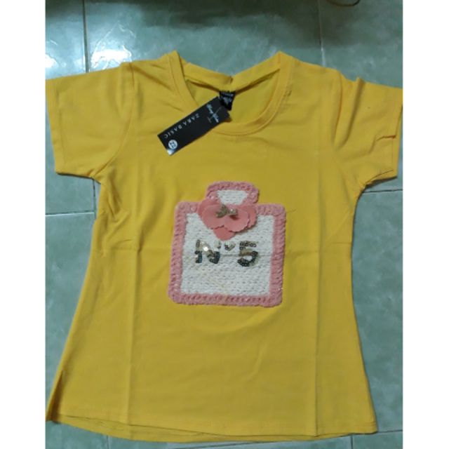 Freeship 99k toàn quốc_,Áo hình chai nước hoa thun cotton bé gái (25-35kg)