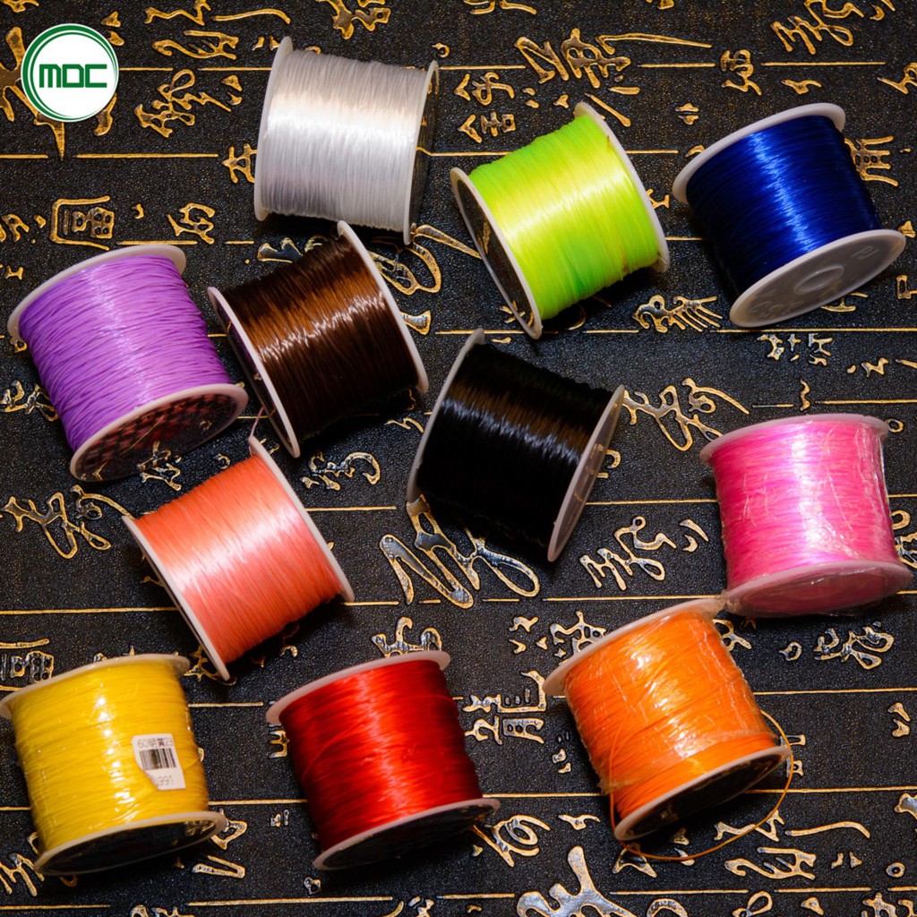Chỉ sâu vòng xỏ hạt CHUYÊN DỤNG 50 m đàn hồi tốt, sợi chỉ dai, mềm mịn, không xơ xước TẶNG DÂY ĐỒNG XỎ HẠT