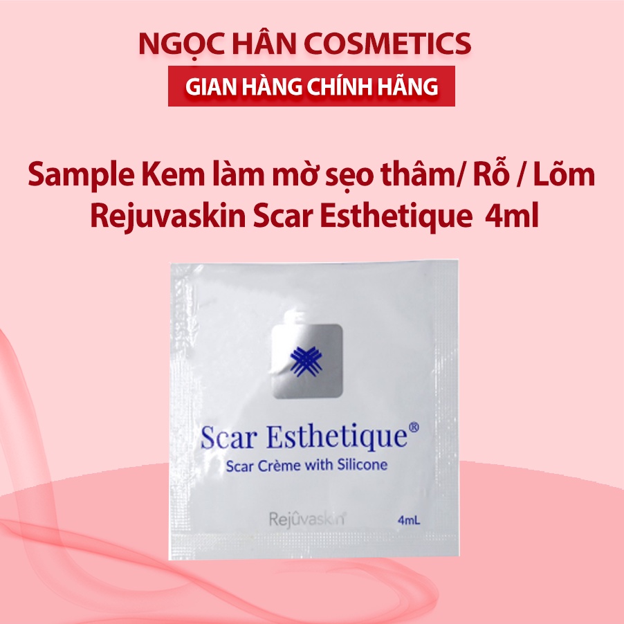 Sample Kem làm mờ sẹo thâm, rỗ Rejuvaskin Scar Esthetique Crème with Silicone 4ml